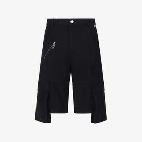 GCDS 男士字母徽标贴花棉质休闲短裤 黑色 A1CM3107TD399