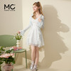 mc2碎花收腰吊带连衣裙+蕾丝拼接绑带喇叭袖开衫女2024新款温柔风 商品缩略图1