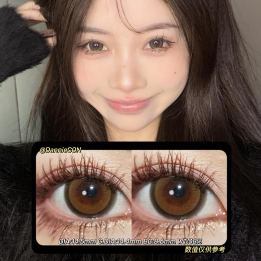 AgensColor年抛·日光流年棕·14.5mm(着色参考14.4mm) 0-1000度(无525/575) 韩产进口·(建议佩戴6-8个月左右更换) 商品图0