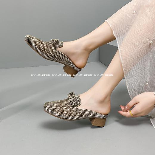 新品女士牛津软底闪钻女拖鞋968B42577（W） 商品图6