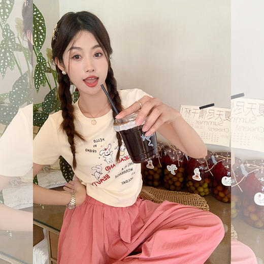 【110元任选2件】最后一波现货！小狗印花短袖T恤 商品图2