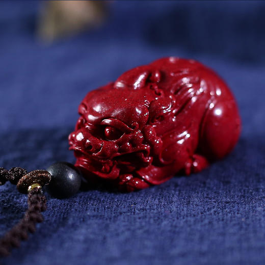 朱砂貔貅民族风项链挂绳手把件男女士文玩送老人礼物 商品图2