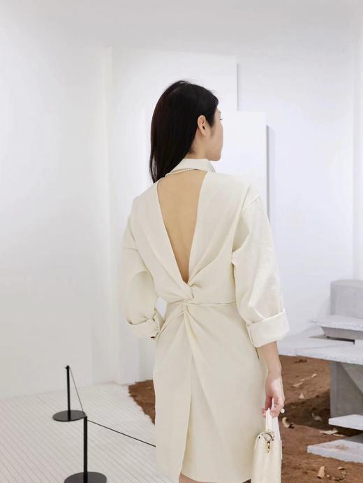 MAISON COVET 衬衫款露背连衣裙 商品图6