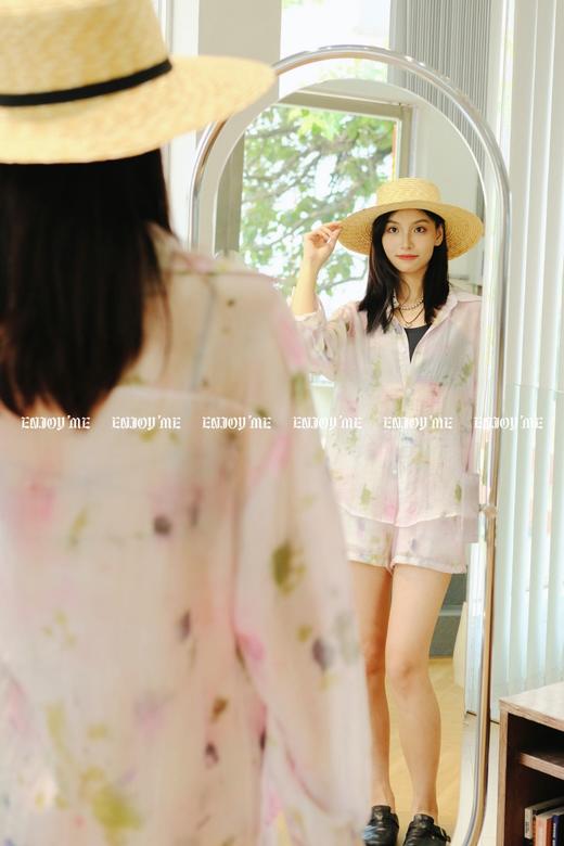 【门店同款】ENJOY夏季晕染衬衫短裤套装 157992853 商品图3
