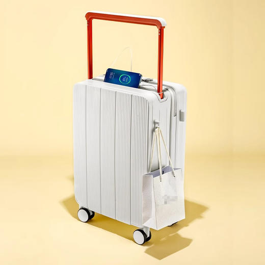 自然醒中置宽拉杆行李箱女新款小型轻便旅行皮箱20寸登机密码箱子男SY 商品图3