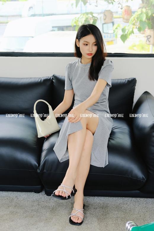 【门店同款】ENJOY夏季领钉珠褶皱裙 158044361 商品图5