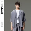 PINLI品立男装夏季薄款宽松七分袖小西装ins西服外套凉感防晒服潮B203106331 商品缩略图6