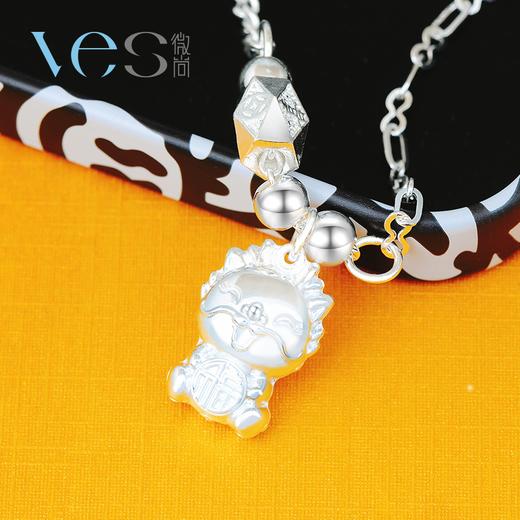 抱福龙足银9999宝宝儿童套链 商品图2