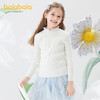 巴拉巴拉儿童毛衣女童秋装针织衫小童中大童木耳边可爱甜美风简约 商品缩略图1