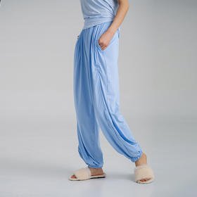 凉感爽滑面料 UPF50+防晒宽松束脚裤 垂感飘逸 遮肉显瘦长裤