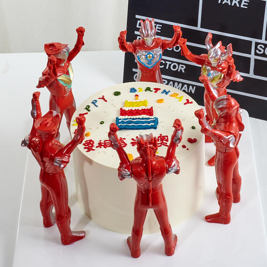 奥特曼天团-超人组团一起打怪-6寸加高【网红蛋糕】 商品图4
