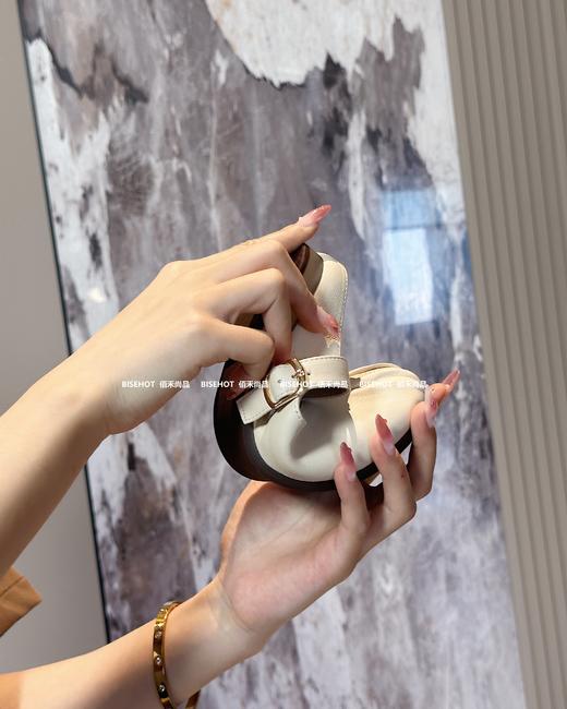 新品羊皮软底软面平底舒适休闲拖鞋947B42525（W） 商品图1