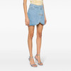 GCDS 女士徽标贴片迷你牛仔短裙 蓝色 A1CW3201DA075 商品缩略图1
