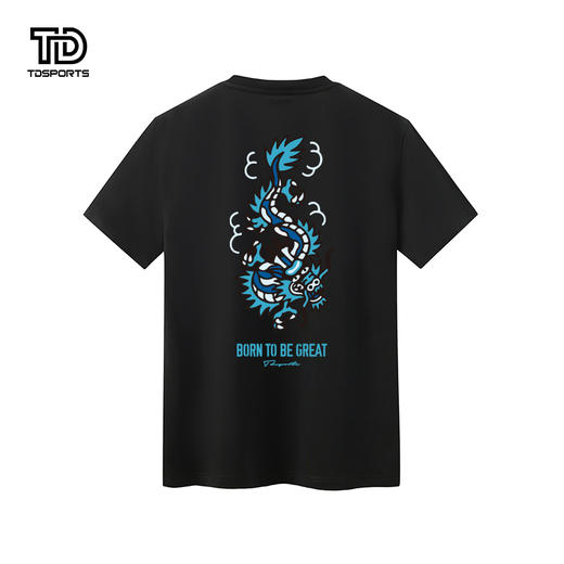tdsports唐代运动潮牌国潮风龙龙年龙图案休闲圆领短袖上衣T恤 商品图1