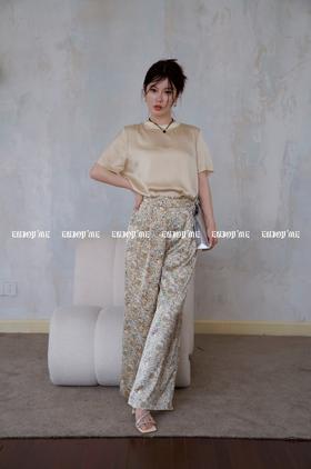 【门店同款】ENJOY夏季智性-质感印花长裤套装 157894436