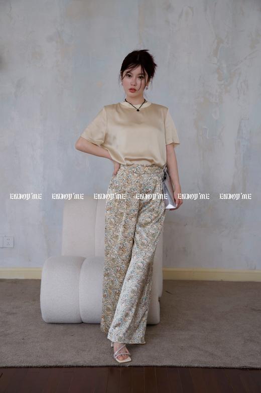 【门店同款】ENJOY夏季智性-质感印花长裤套装 157894436 商品图0