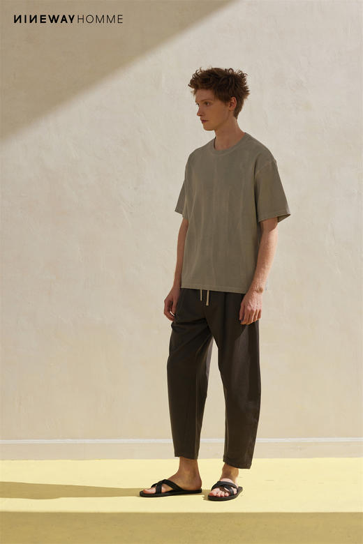 201186复古做旧短袖T恤 商品图1