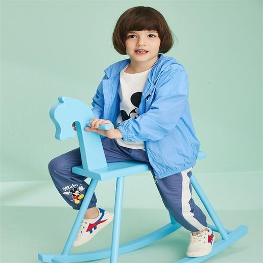 迪士尼儿童防晒衣夏日男女童卡通印花透气拉链上衣防晒衣 商品图1