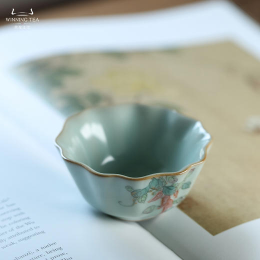 问鼎汝瓷鼎峰系列天青老款祥瑞杯（如影随形） 商品图2