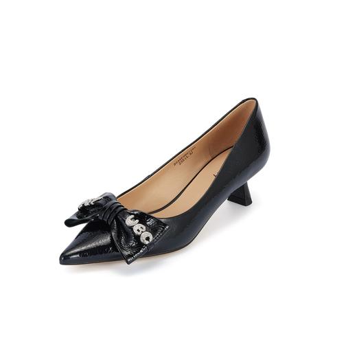 westory2024年春季新款小低跟尖头蝴蝶结优雅气质女鞋S24AE56671 商品图1