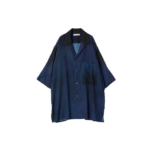 YOKE GRADATION PRINTED SHIRT 丝绵混纺特制渐变染色衬衫 商品图3