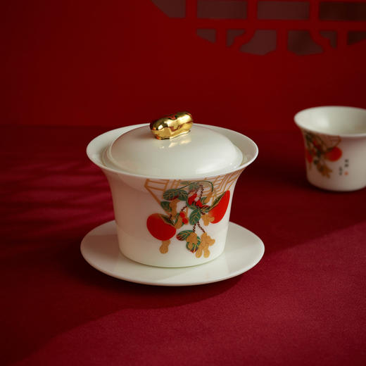 好事发生茶具组（盖碗） 商品图1