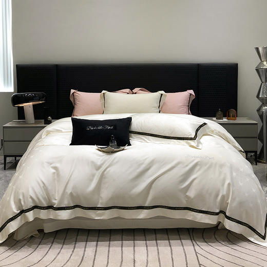 顶柔 天丝棉提花四件套 精致与奢华 天然贴肤、亲肤、爽滑感 商品图5