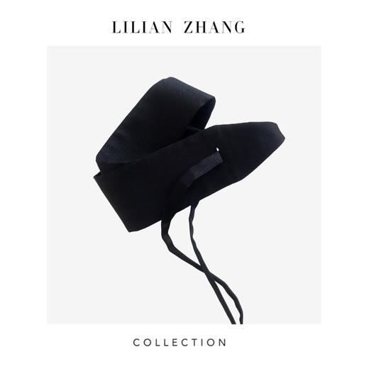 LILIAN ZHANG定制——经典黑色——日常百搭打结系带腰封腰带 2413001 商品图1