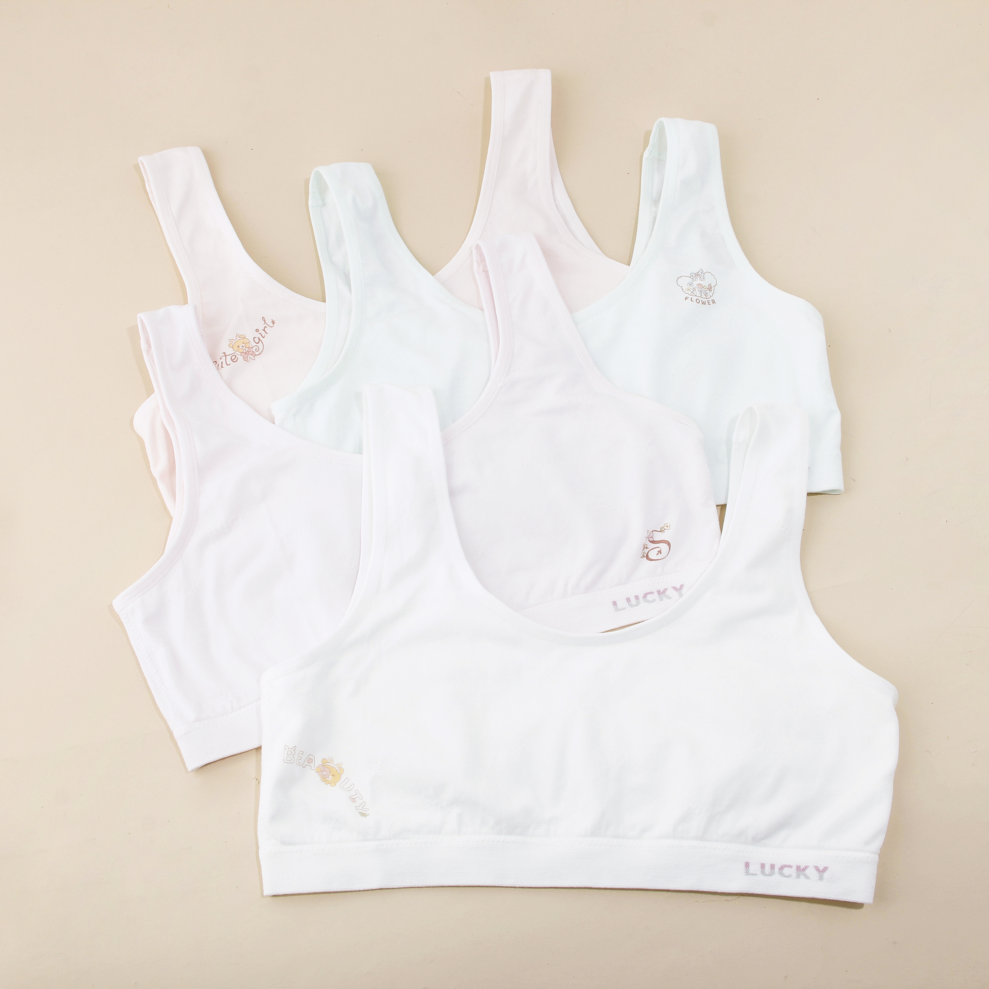 【第二件 0 元｜ 满2件 5 折】【秀黛】可爱熊印花一阶背心少女背心L5114002T【门店同款】