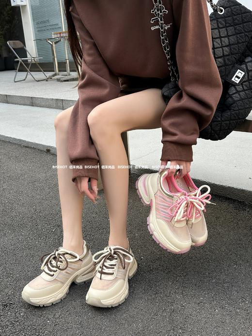 新品女士双层吸膜底百搭时尚老爹鞋643B42562（W） 商品图2