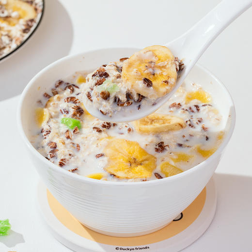 【却馋记苹果香蕉牛乳燕麦片】 苹果香蕉🍅🍌+粗粮牛乳🍼 拒绝焦虑，做个小傲蕉💃 傲蕉“得体”香蕉苹果和牛乳燕麦的碰撞 商品图3