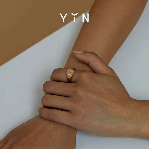 「印」厚重星钻印章戒指 商品图1