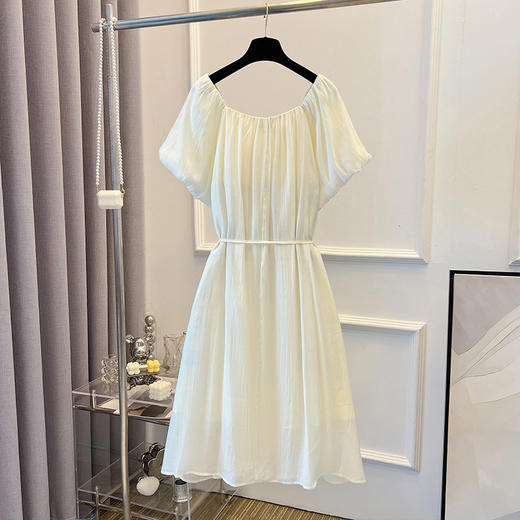 【120-320斤加大码连衣裙】夏季甜美中长款系带胖mm显瘦A字裙 清新甜美的气息 商品图5