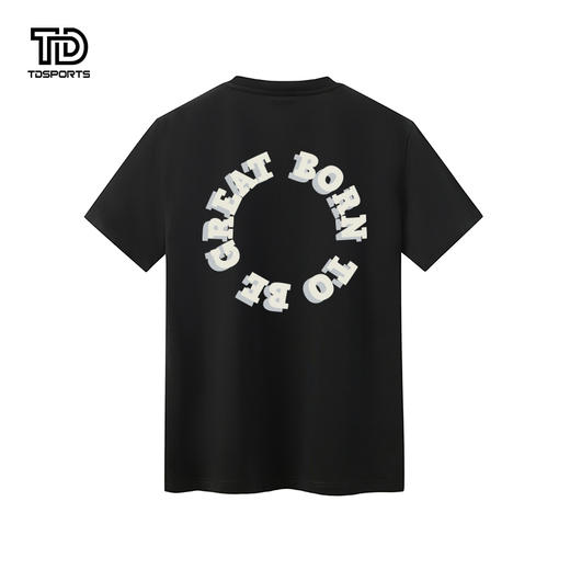 tdsports唐代运动国潮潮牌字母印花2024年夏季新款宽松上衣T恤短袖 商品图1