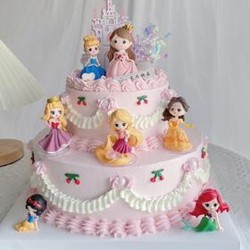 【公主系列蛋糕双层003款】