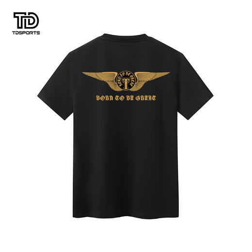 tdsports唐代运动国潮风潮牌纯色印花2024年夏季新款上衣T恤短袖 商品图1