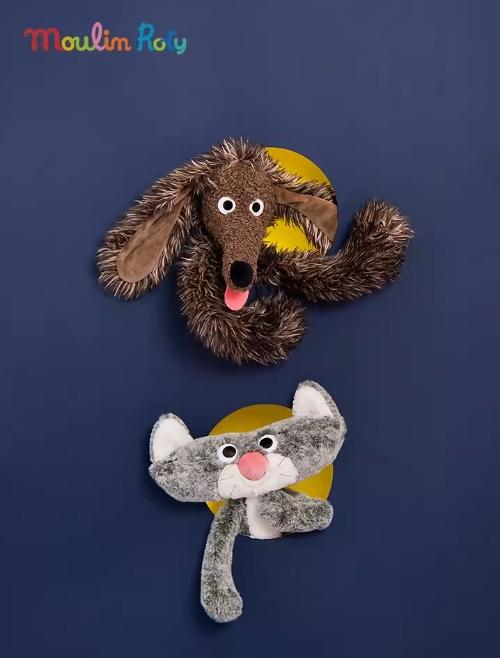 法国moulinroty法国儿童书籍玩偶系列-扁扁猫 高37厘米 商品图4