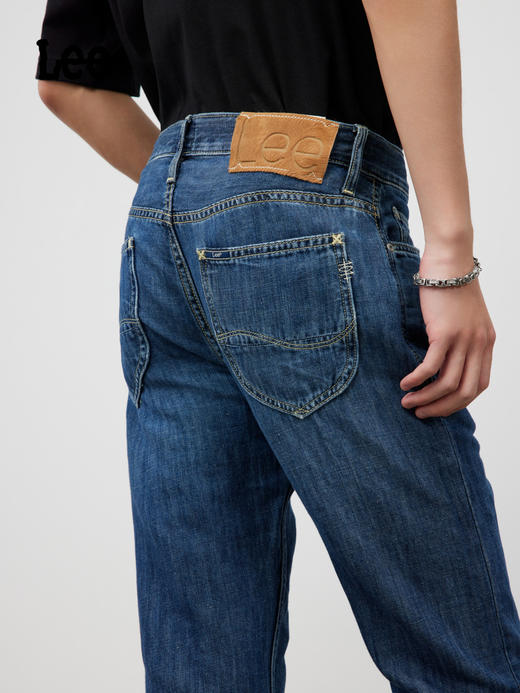 Lee商场同款101+棉麻超薄705锥形中蓝色男牛仔裤凉凉裤LMB100705101249A03012 商品图4