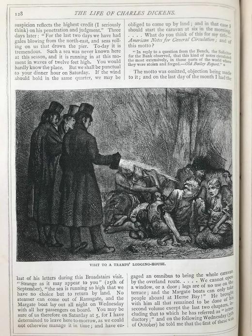 约19世纪后期 福斯特《狄更斯传》 狄更斯《非商业旅人/圣诞之书》 94幅插图 真皮精装16开 商品图9