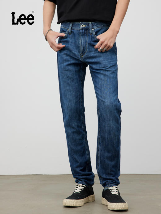 Lee商场同款101+棉麻超薄705锥形中蓝色男牛仔裤凉凉裤LMB100705101249A03012 商品图2