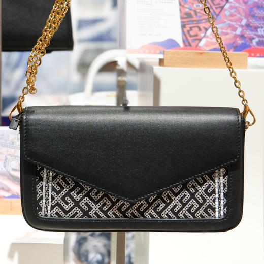 深山集市·黑色锡绣麻将包 商品图0