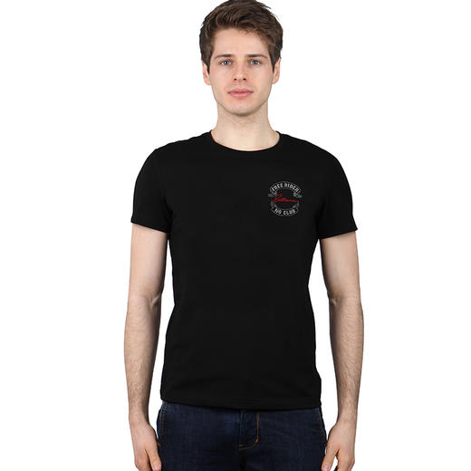 自由基地大G奔驰卡通版图案设计个性越野车印花新疆弹力棉短袖T恤 NMT-2130 商品图0