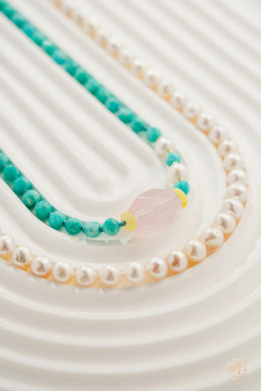 天河石粉水晶珍珠国风多用长链 商品图8