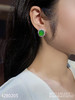 老坑近玻璃种艳绿蛋面耳钉【4280205】具体价格微信咨询 商品缩略图4