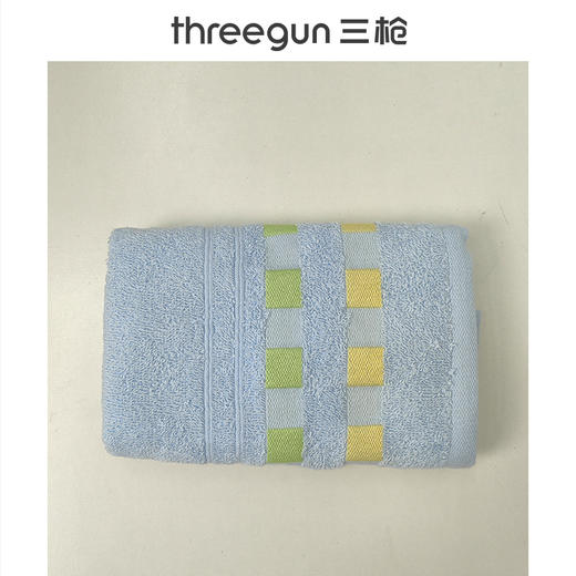 Threegun三枪 方格毛巾（1条装）-91157X011 商品图1