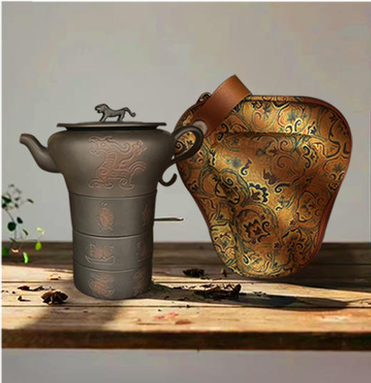 虎钮錞于便携式茶具 商品图6