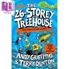 【中商原版】树屋故事2:26层小屁孩树屋历险记全彩版The 26-Storey Treehouse Colour Edition英文原版 儿童漫画故事幽默笑话