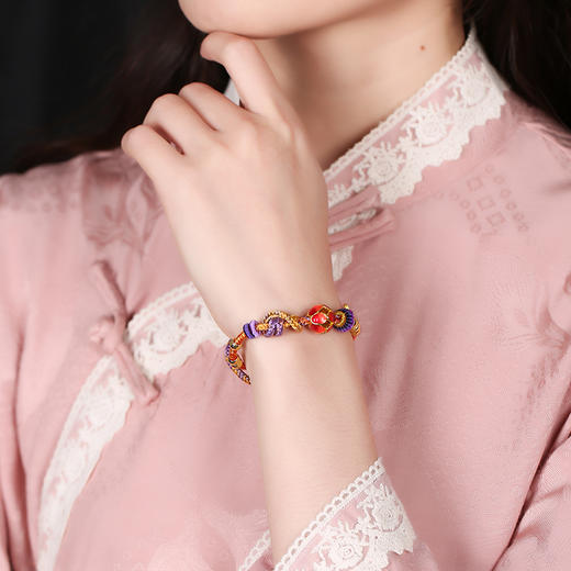 【福气相随】九紫离火吉龙红绳手链 喜乐常伴福气相随 男女情侣手链 商品图4