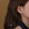【结爱】S925银打结交错爱心锆石耳饰【YXS-E3979】 商品缩略图1