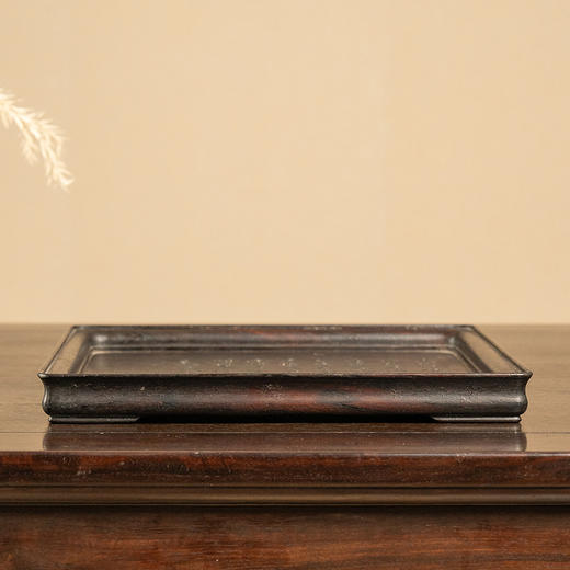 清 红木诗文呈盘 商品图4